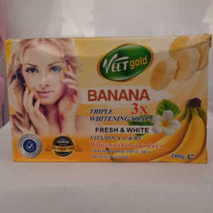 veetgold banana triple whitening soap 200g
